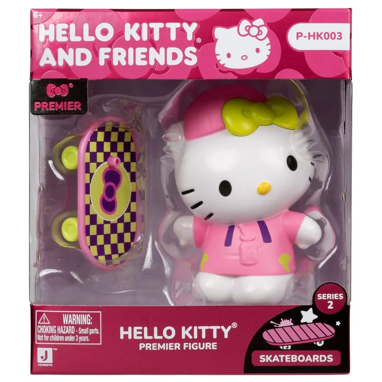 Hello Kitty and Friends - Premier Hello Kitty Skateboard 4 inch Figure | Walmart (US)