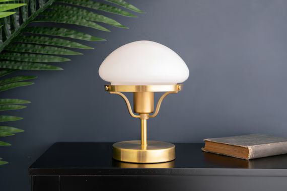 Art Deco Table Lamp  Small Accent Lamp  Elegant Lighting  - Etsy | Etsy (US)