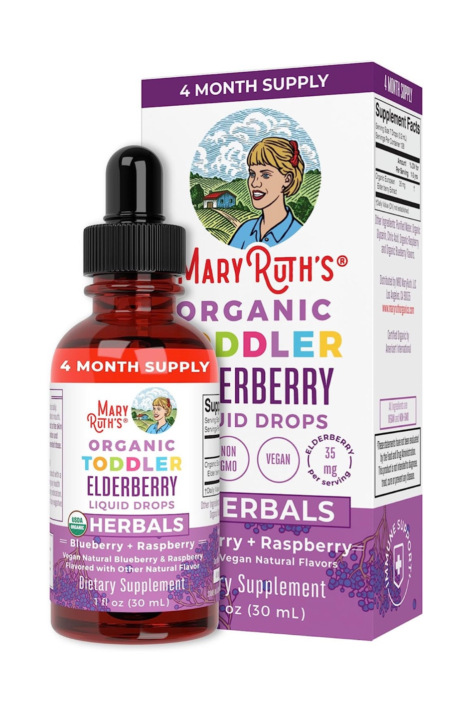 MaryRuth's Toddler Elderberry Liquid Drops | USDA Organic | Black Elderberry Supplement for Ages 1-3 Years | Immune Support & Overall Health | Vegan | Non-GMO | Gluten Free | 30 Servings

#elderyberrysyrup #toddlers #health #wellness 

#LTKkids #LTKSeasonal #LTKbaby