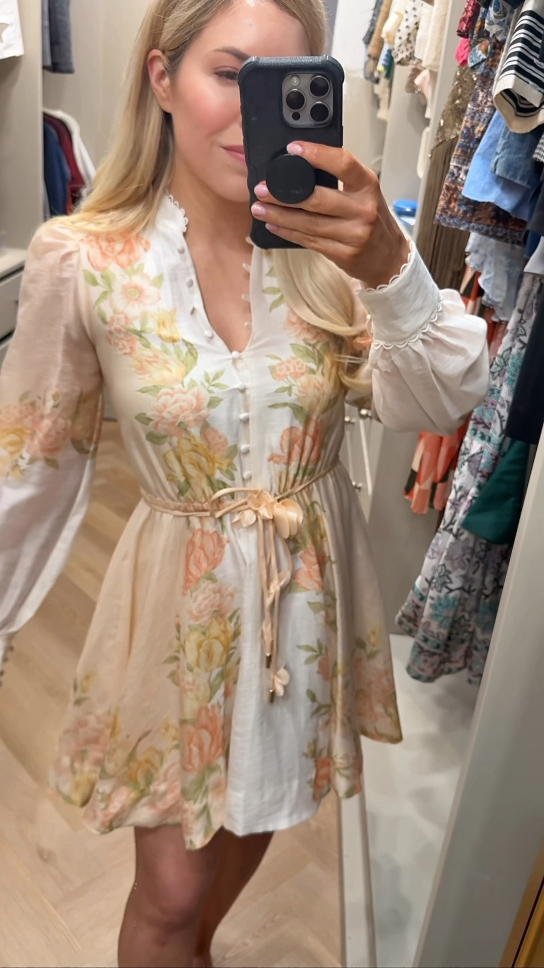 So cute - looks like Zimmermann!
RUNS SMALL across chest (wearing my usual XS but need small)


#LTKSeasonal