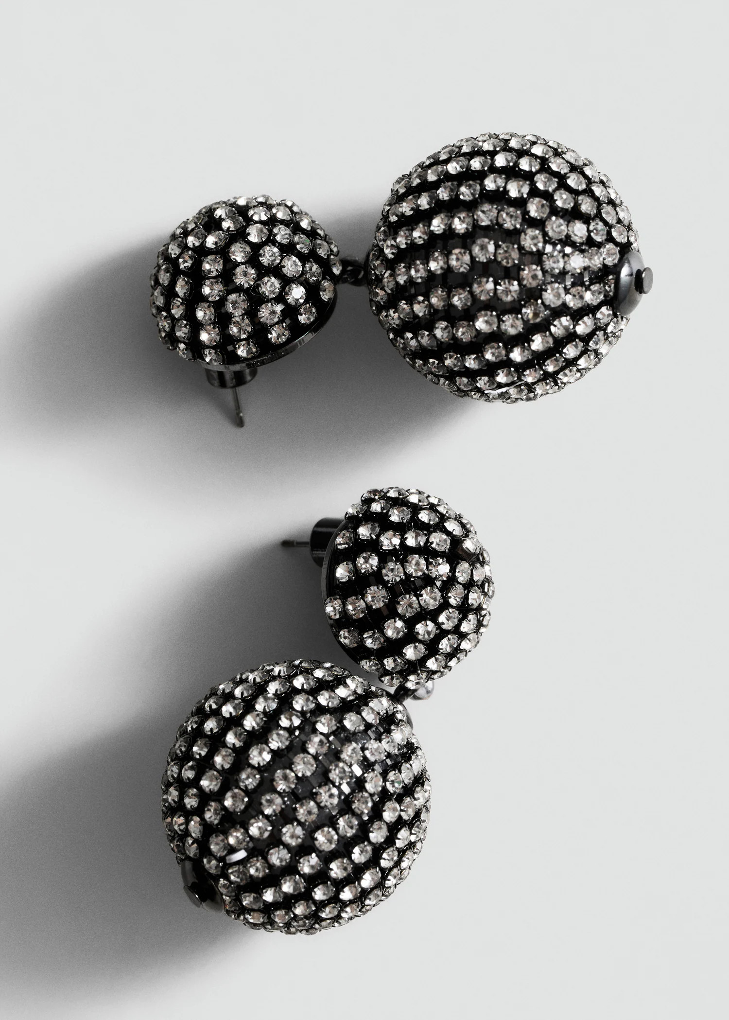 Crystal sphere pendant earrings - Women | MANGO USA | Mango (US/MX/AU)