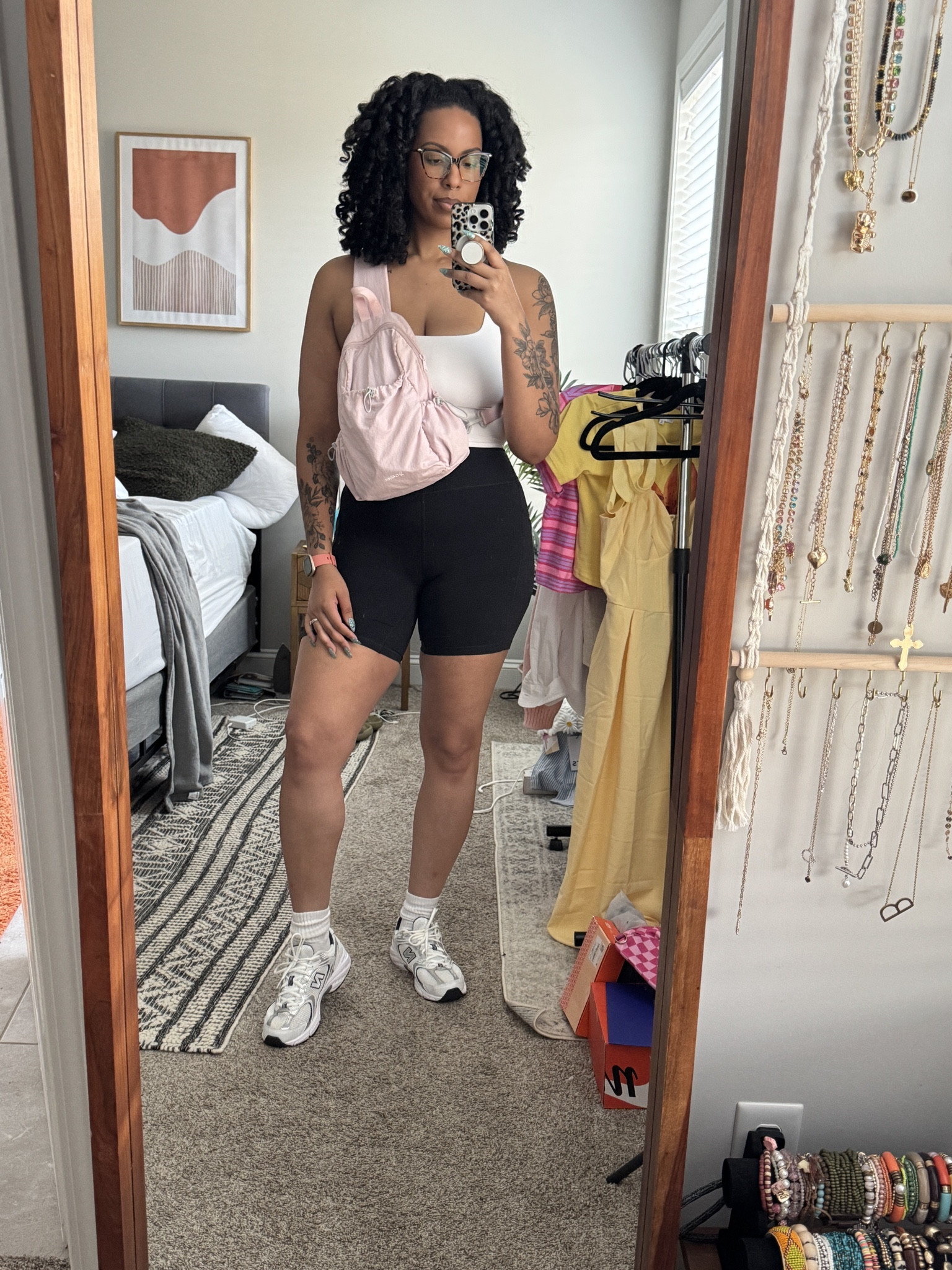 Casual fit, great for the gym or amusement parks, running errands

Medium in the top and bottoms

#LTKTall #LTKMidsize #LTKActive