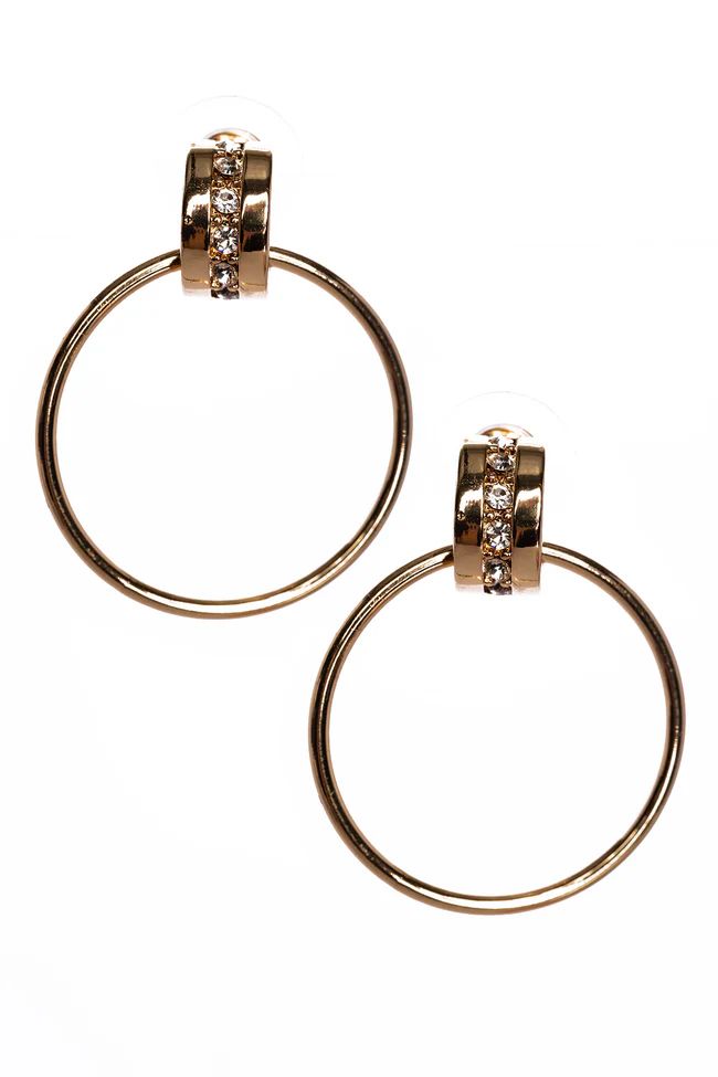 My Time To Shine Hoop Earrings Gold | The Pink Lily Boutique