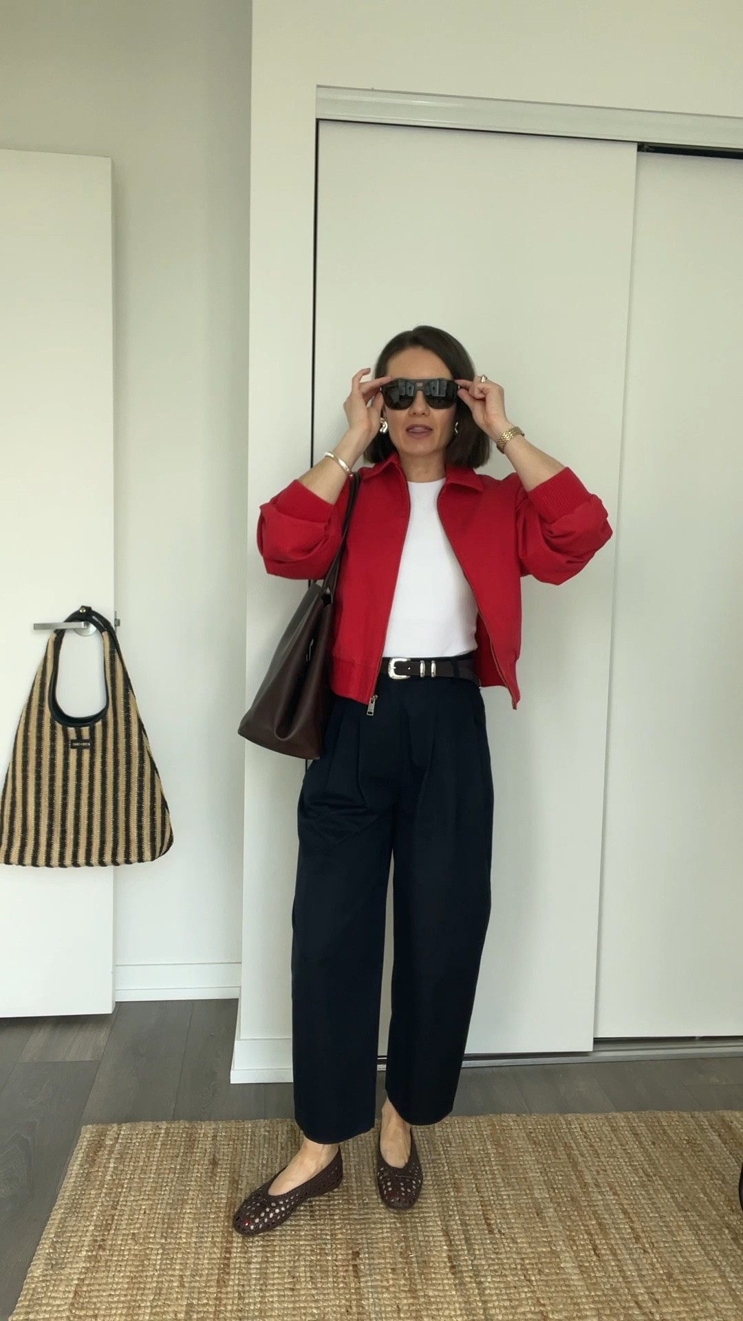 Can’t get enough of pops of red this season. Also added the most perfect brown braided ballet flats to my Spring wardrobe!

#LTKsummer #LTKcanada