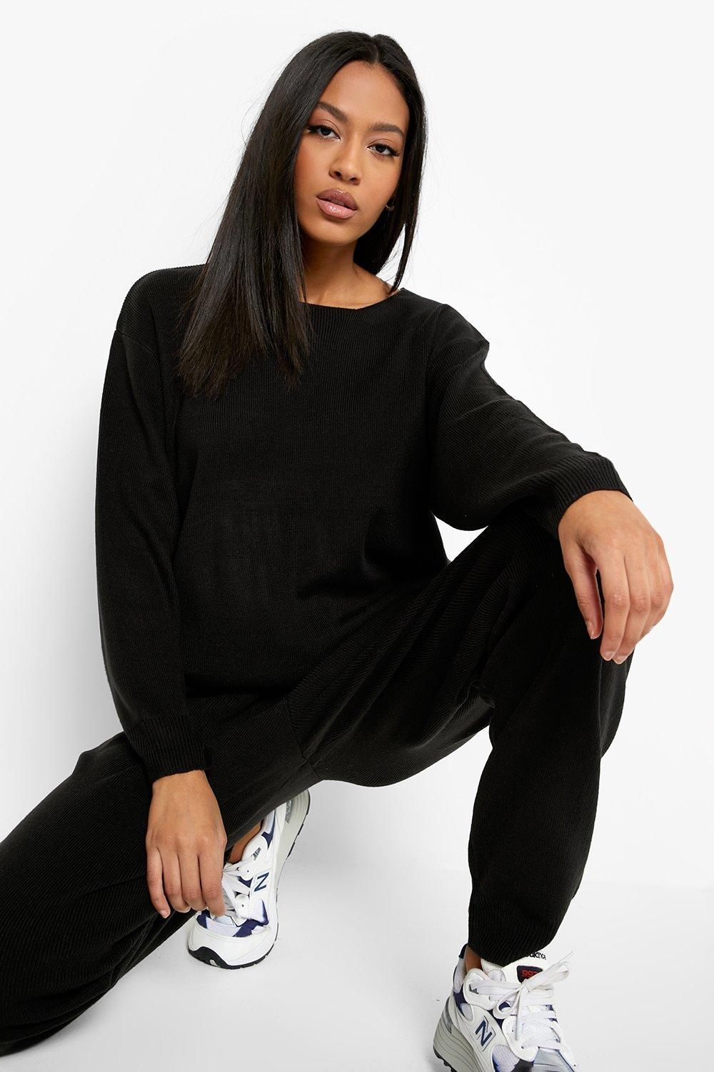 Tall Slash Neck Knitted Co-Ord | Boohoo.com (US & CA)