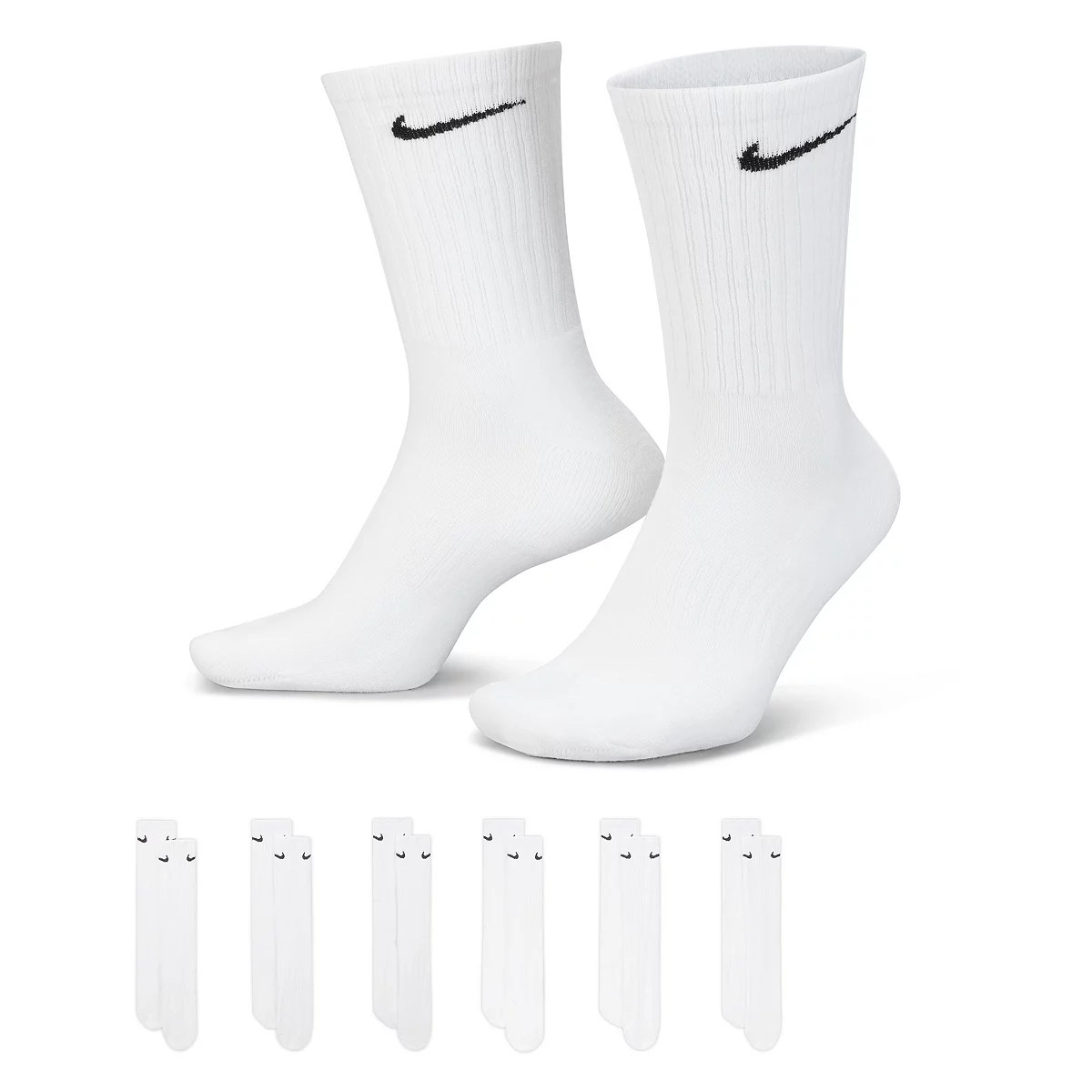 Men's Nike 6-Pack Everyday Cushioned Crew Training Socks | Kohl's