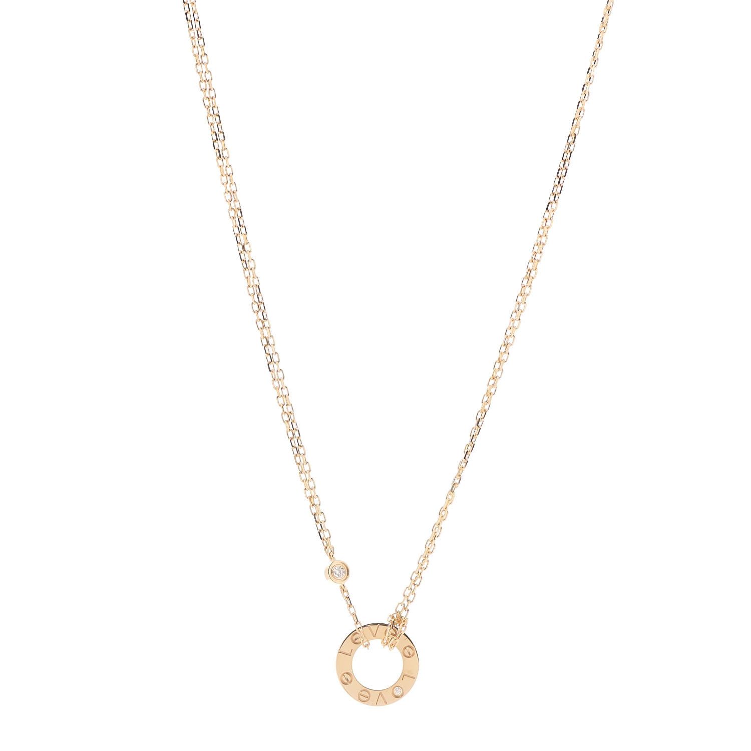 CARTIER

18K Yellow Gold 2 Diamond LOVE Necklace | Fashionphile