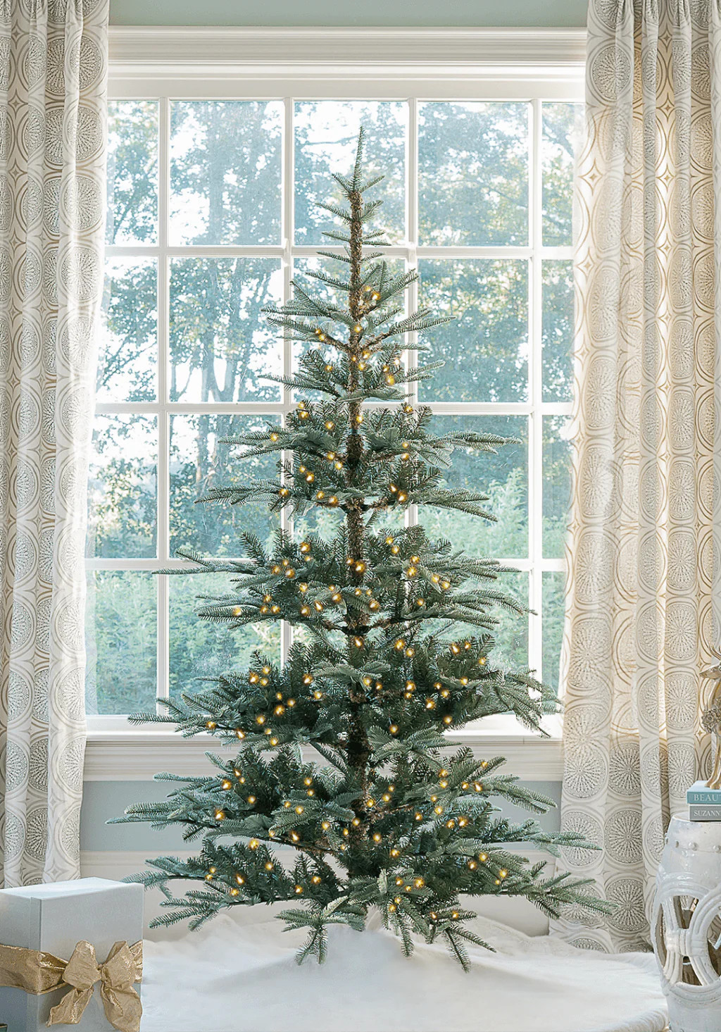 9' King Noble Fir Artificial Christmas Tree with 700 Warm White LED Lights | King of Christmas