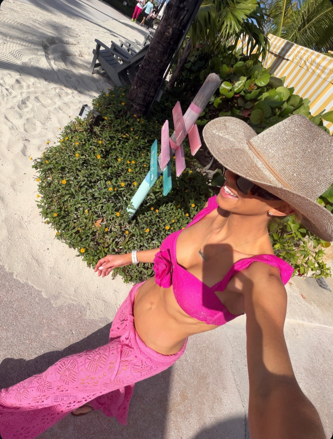 These pink crochet beach pants are sooo cute and such a bargain ! 

#LTKTravel #LTKSwim #LTKSeasonal