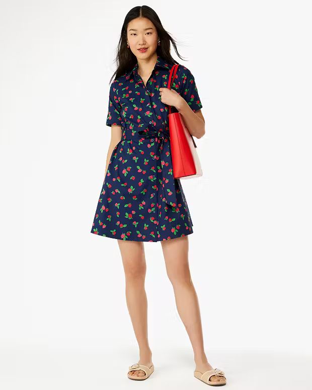 Tossed Strawberry Shirtdress | Kate Spade Outlet