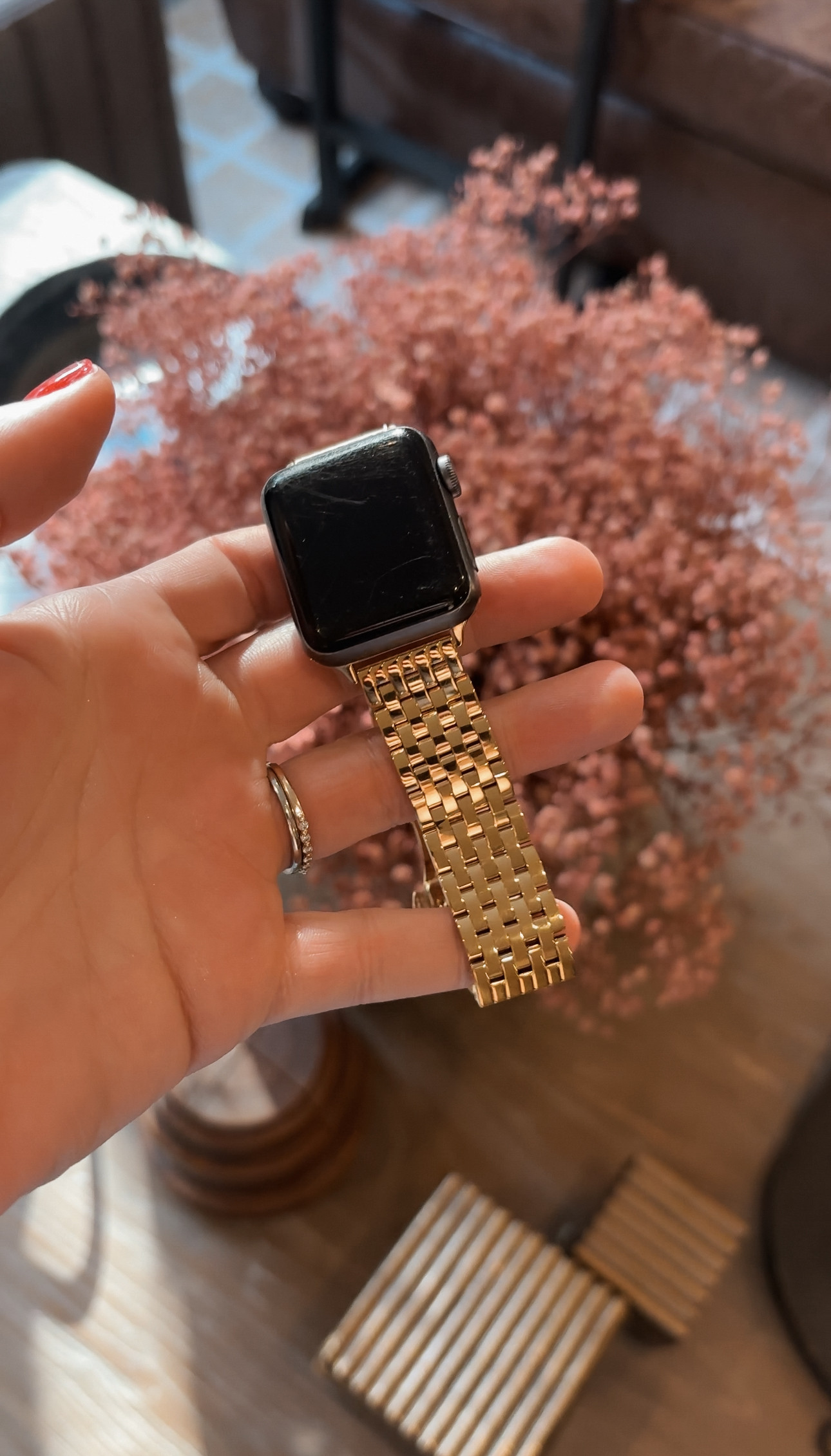 This Quince Stainless Steel Bracelet Apple Watch Band is one of my favorite ways to make an Apple Watch look more like jewelry and less like a fitness tracker. The stainless steel bracelet design instantly elevates any outfit, whether you're heading to work, dinner, or just running errands. I love that it has the look of designer watch bands that cost hundreds of dollars, but it's under $50 and comes with a resizing kit so you can get the perfect fit at home. If you're looking for an easy way to make your Apple Watch feel more polished and expensive, this is such a good find. Linked here. 

 #LTKootd #LTKmomlife #LTKOver40