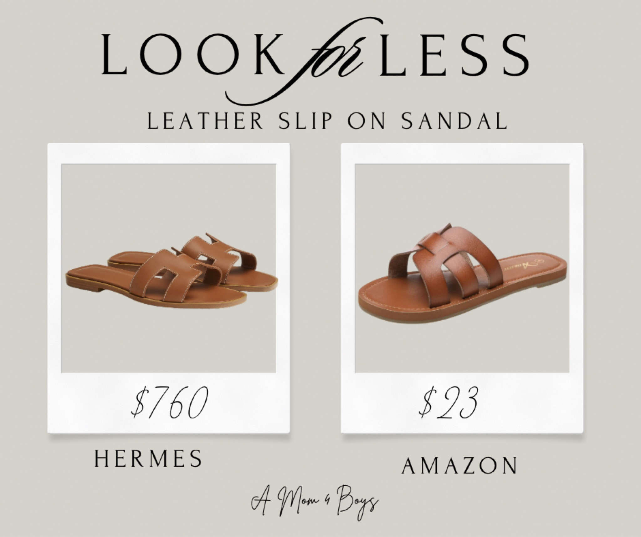 Look for Less: slide sandals 

#LTKfindsunder50