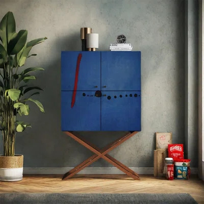 Four Door Storage Cabinet with Spacious Shelves | Wayfair North America
