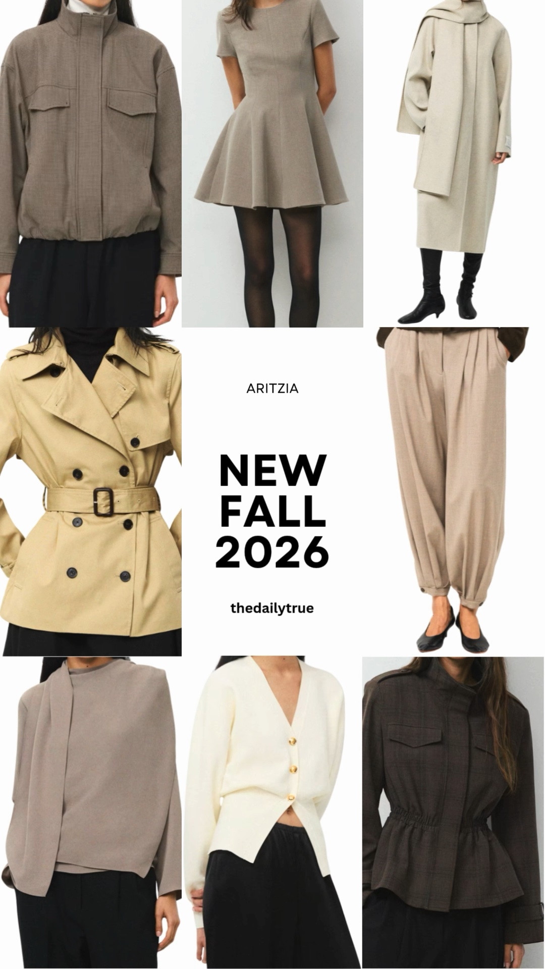 Fall 2026 has launched at Aritzia and I’m speechless 😩🥹 almost every single piece is 🔥🍂 here are a few 

Fall outfits trench coat crop belted plaid babaton drapey neutrals classy cardigan winter coat cinch flattering classic modest workwear business casual capsule

#LTKWorkwear