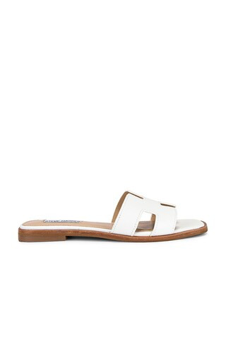Steve Madden Hadyn Sandal in White Leather from Revolve.com | Revolve Clothing (Global)