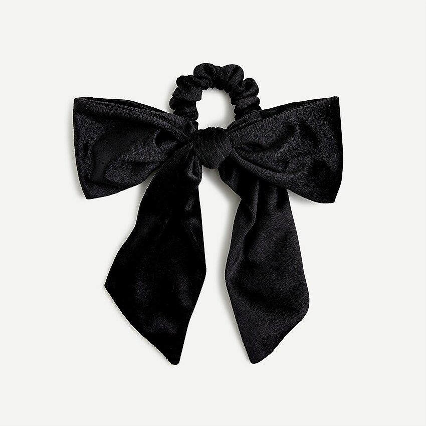 Big bow velvet scrunchie | J.Crew US