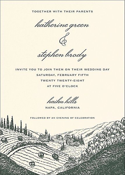 Wine Country Wedding Invitation | Paper Source | Paper Source