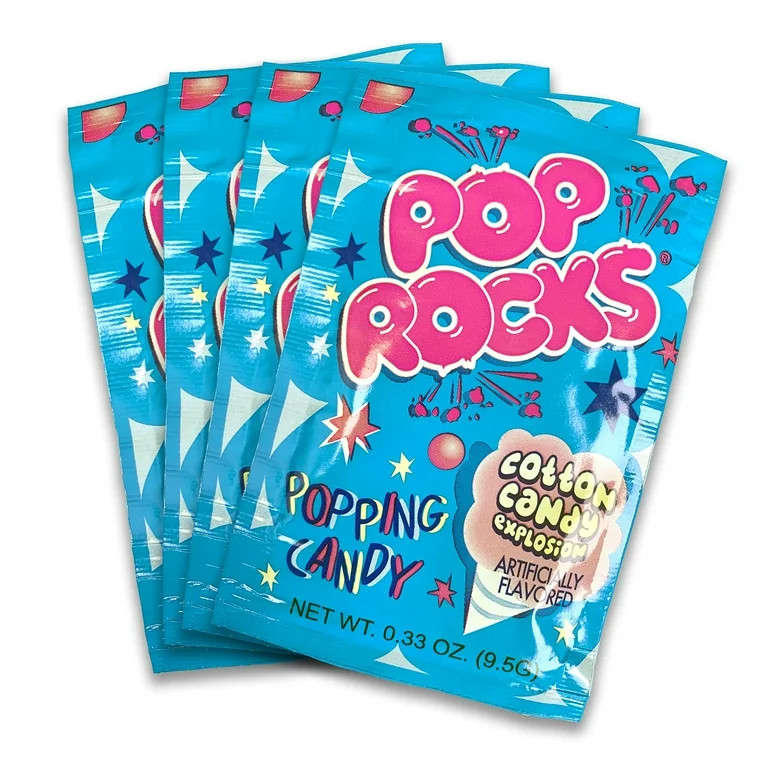 UpTop Treats Cotton Candy POP ROCKS Candy | Includes 4 Individual Packs of Cotton Candy Flavored ... | Walmart (US)