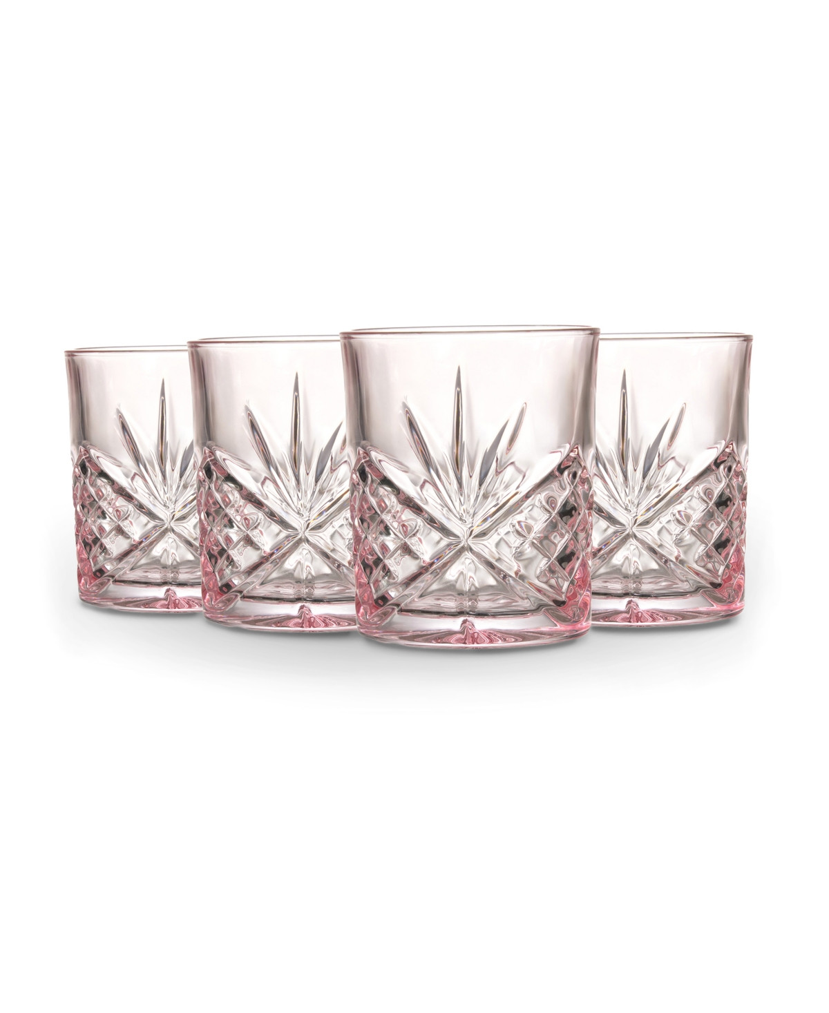 Godinger Dublin Double Old-Fashioned Glasses, Set of 4 - Blush | Macy's