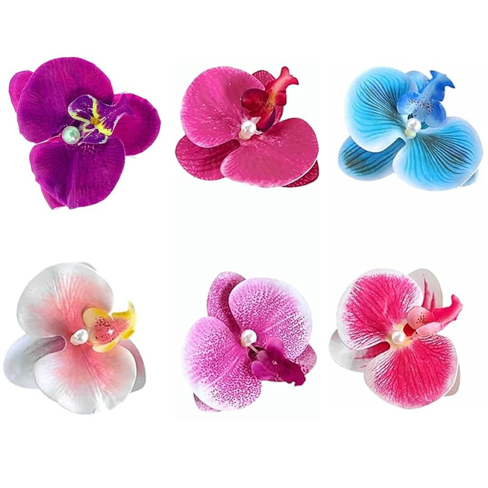 Hawaiian Flower Hair Clip Fabric Artificial Flower Alligator Hair Clip Hairpin Barrette Headdress... | Amazon (US)