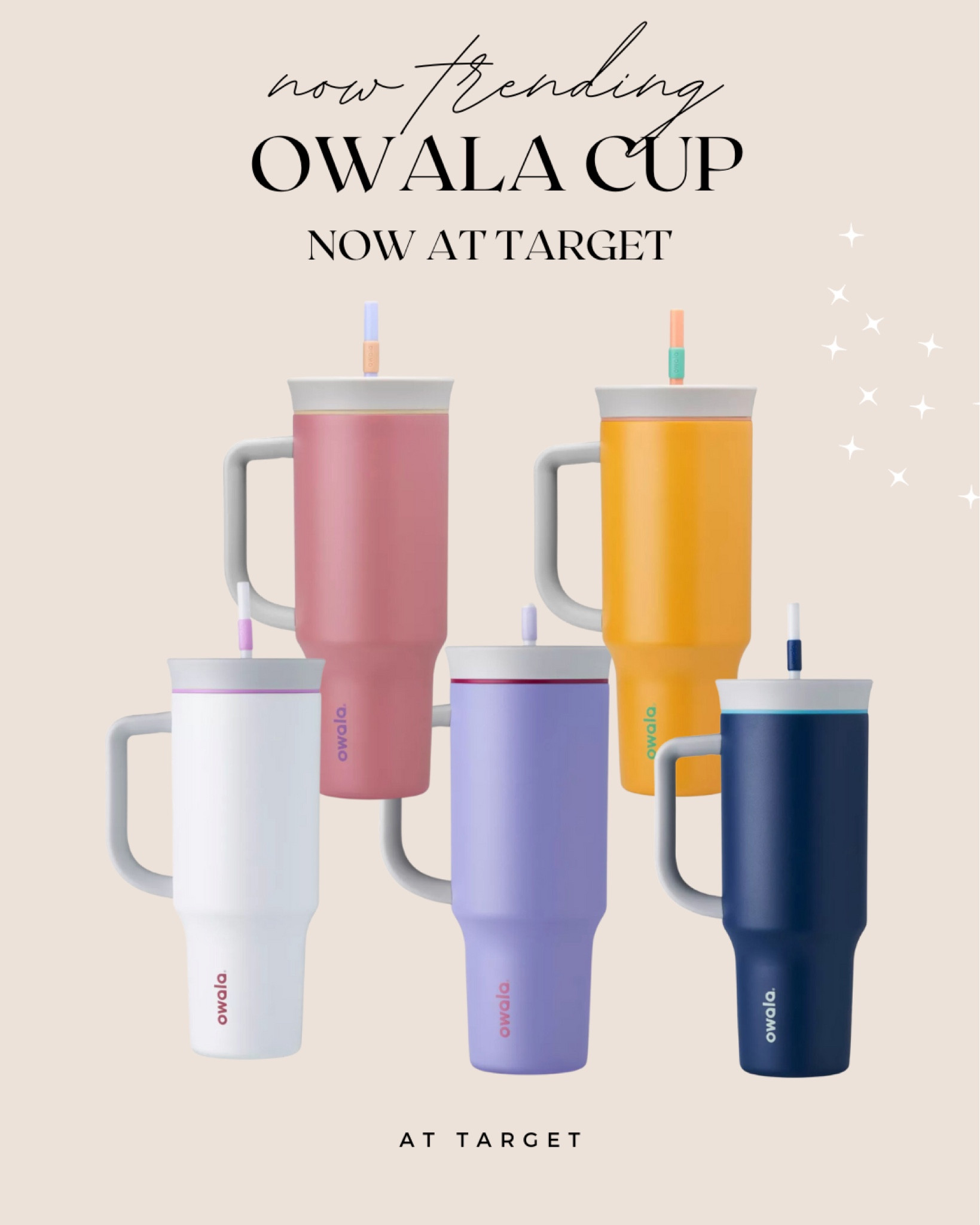 Owala Stainless Steel Travel Tumbler / 40oz / Color: The Great Blue