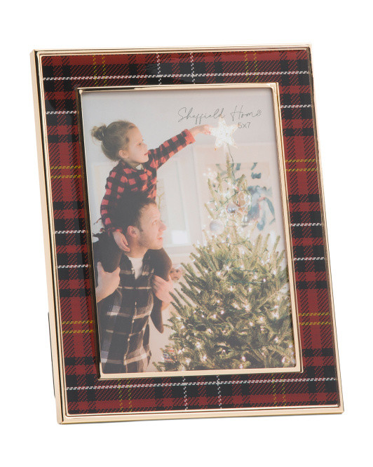 5x7 Plaid Border Table Top Picture Frame | Marshalls