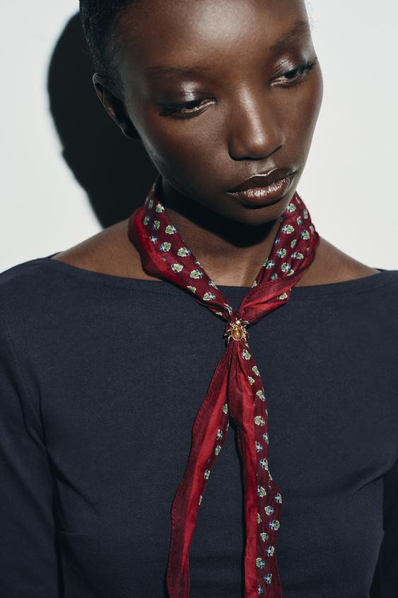 SPIDER SILK PRINTED BANDANA | Zara US