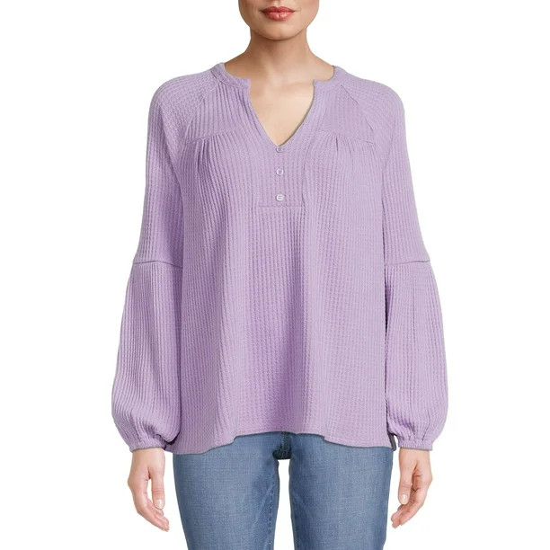 Time and Tru Women's Crewneck Sweatshirt - Walmart.com | Walmart (US)