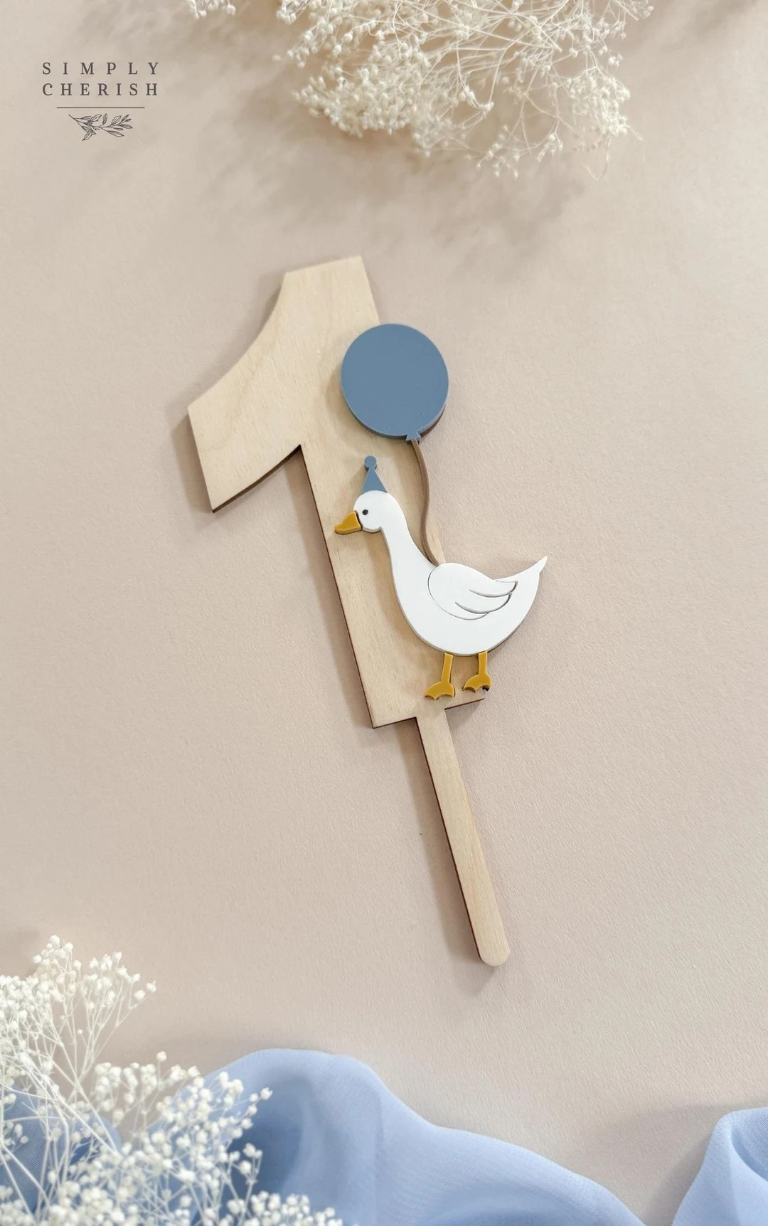 Cake Topper First Birthday Baby Boy, One Silly Goose, Vintage Goose Nursery - Etsy | Etsy (US)