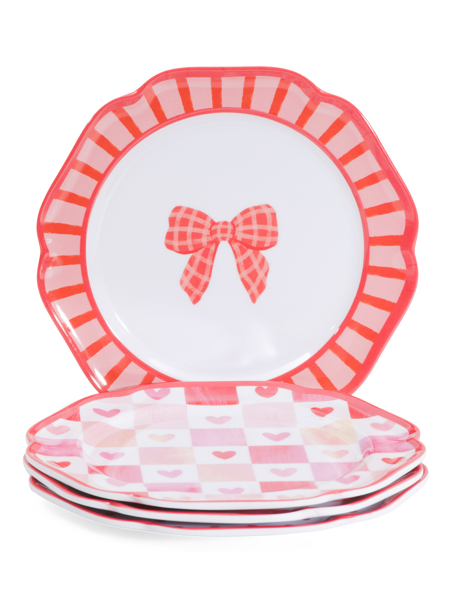 4pk Melamine Hexagon Appetizer Plates | TJ Maxx