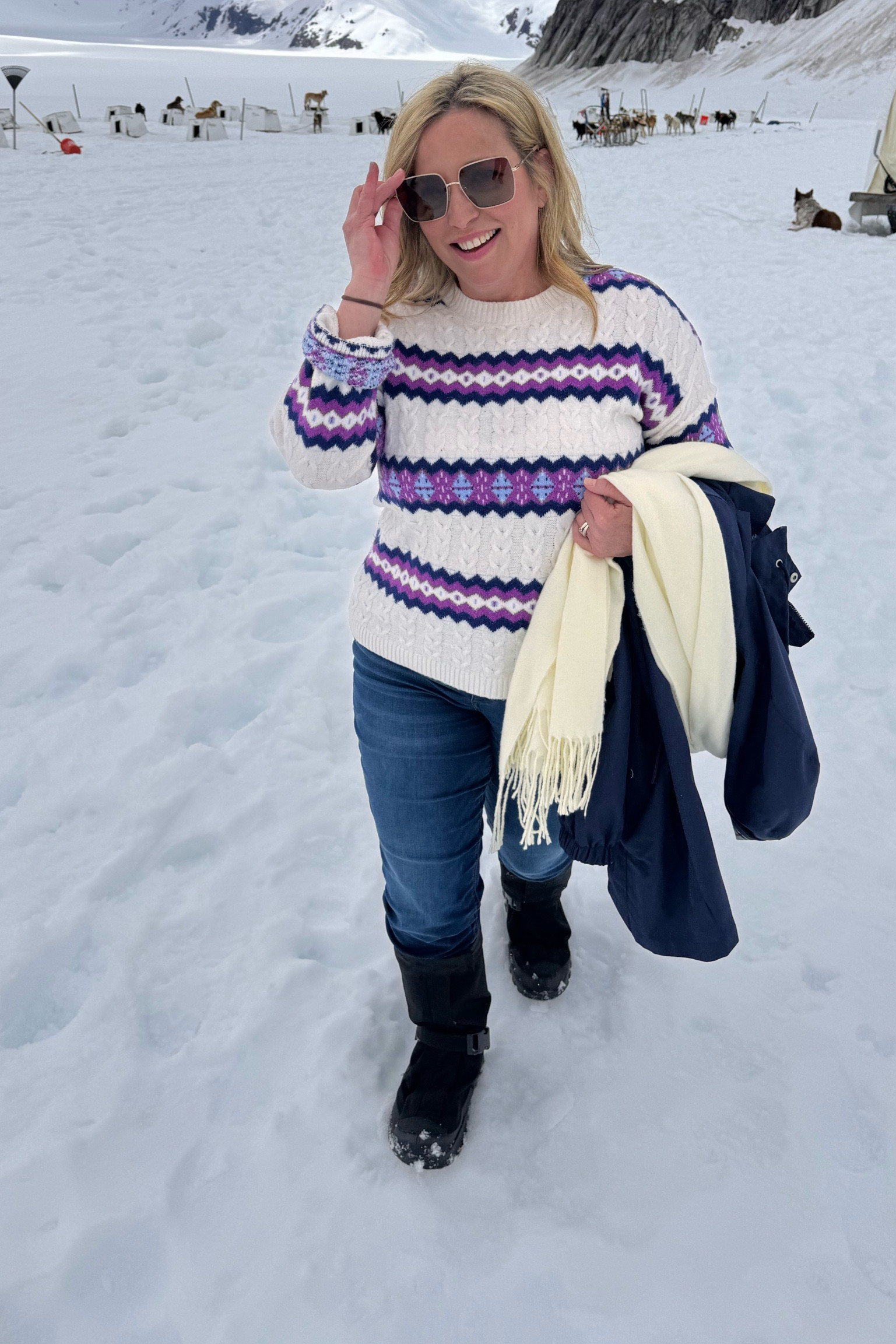 Wore this fair isle
Sweater on repeat on my Alaska cruise! 

#LTKover40 #LTKActive #LTKtravel
