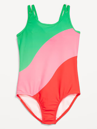 Printed Strappy One-Piece Swimsuit for Girls | Old Navy (US)