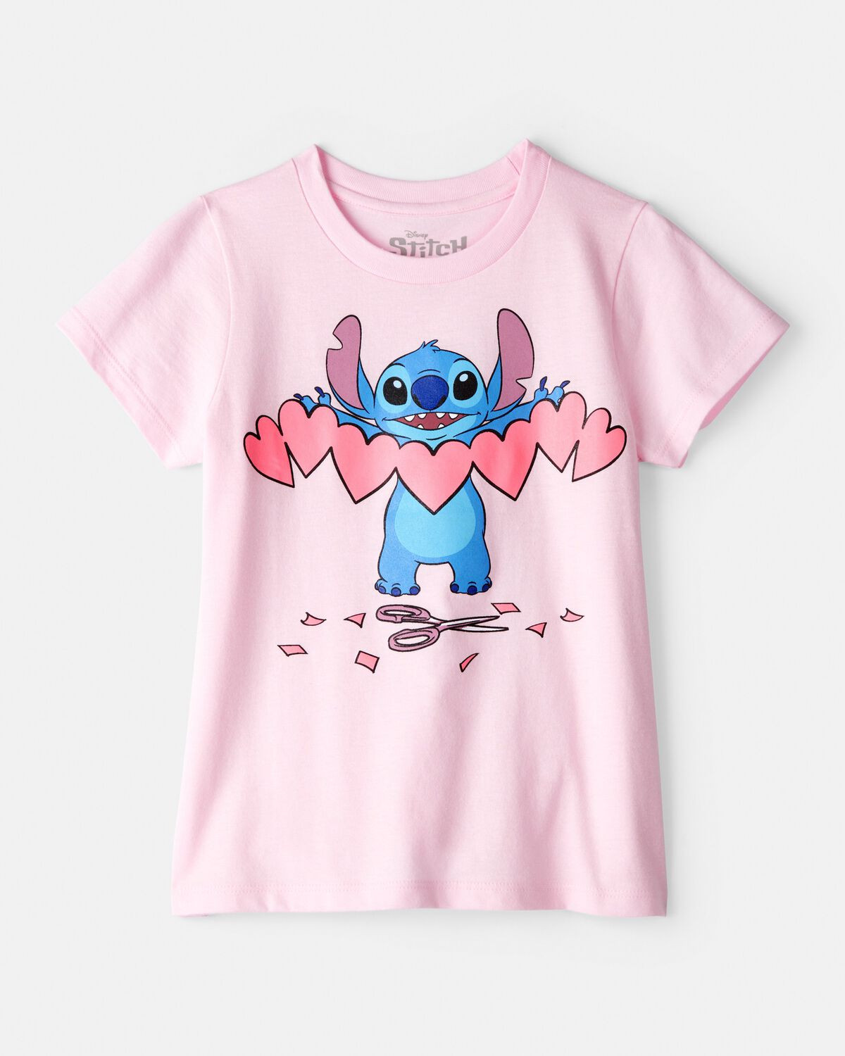 Girls Valentine's Day Heart Short-Sleeve Graphic Tee - Pink | Carter's Inc