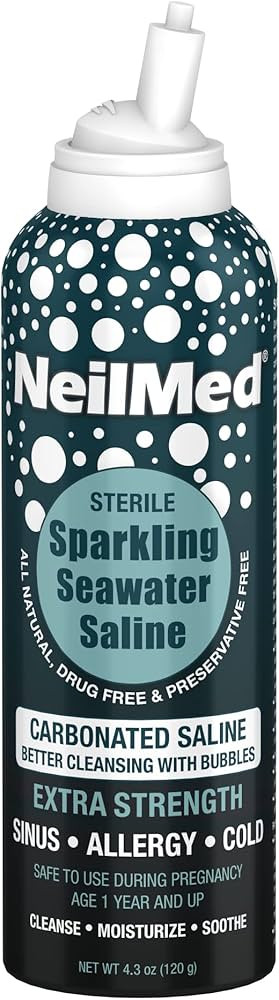NeilMed Sparkling Seawater Extra Strength Nasal Saline Spray 125 mL | Amazon (US)
