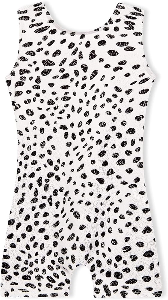 Gymnastics Leotards for Girls Sparkly One-Piece Pro Kids Unitard Biketards with Shorts | Amazon (US)