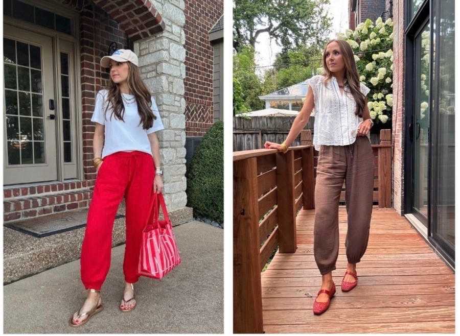 @gap pants that are so lightweight and comfortable. Come in multiple colors (some 50% off) and inseams too!