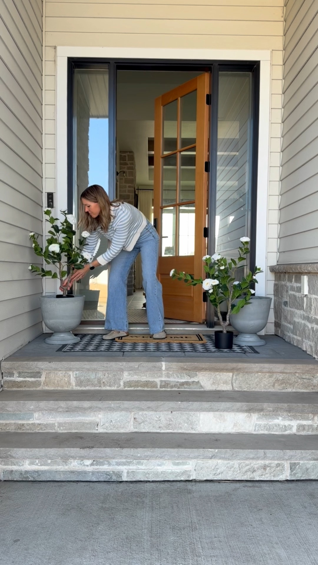 #ad Updating our front porch with these pretty planters, faux plants and olive tree. Found it all on Wayfair! I’m so excited about these faux plants, I won’t have to worry about watering them 😅

@Wayfair  #wayfair #wayfairpartner #wishyouwerehere #outdoor 


#LTKSaleAlert #LTKHome #LTKSeasonal
