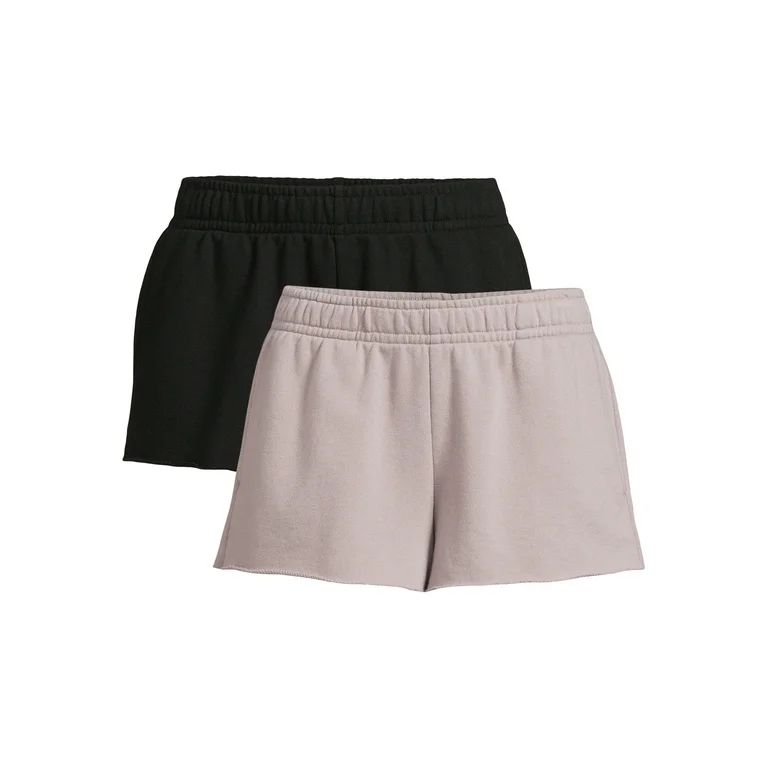 No Boundaries Juniors French Terry Cloth Shorts, 2.5" Inseam, 2-Pack, Sizes XS-XXXL - Walmart.com | Walmart (US)