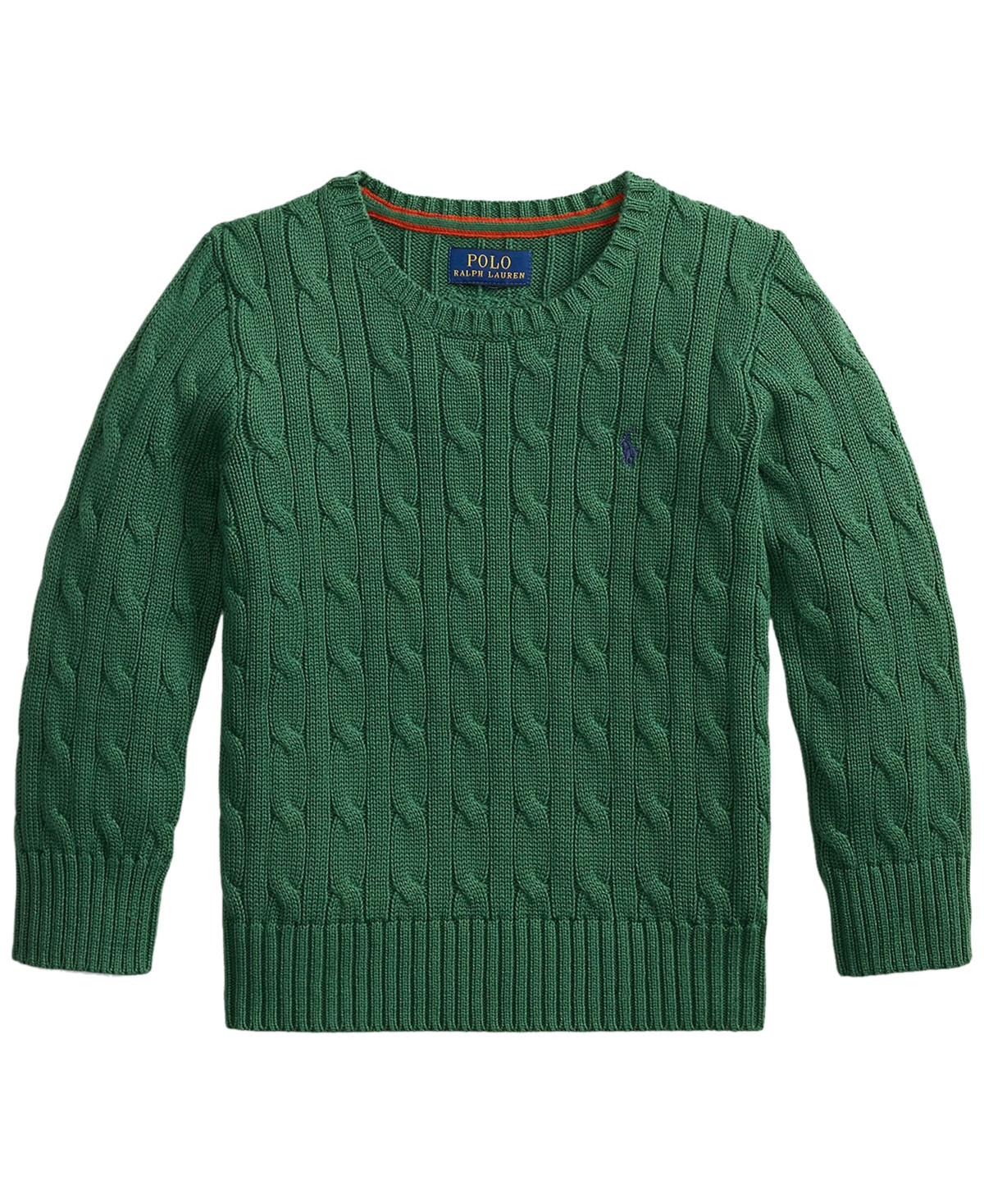 Polo Ralph Lauren Toddler and Little Boys Cable-Knit Cotton Sweater - Verano Green | Macy's