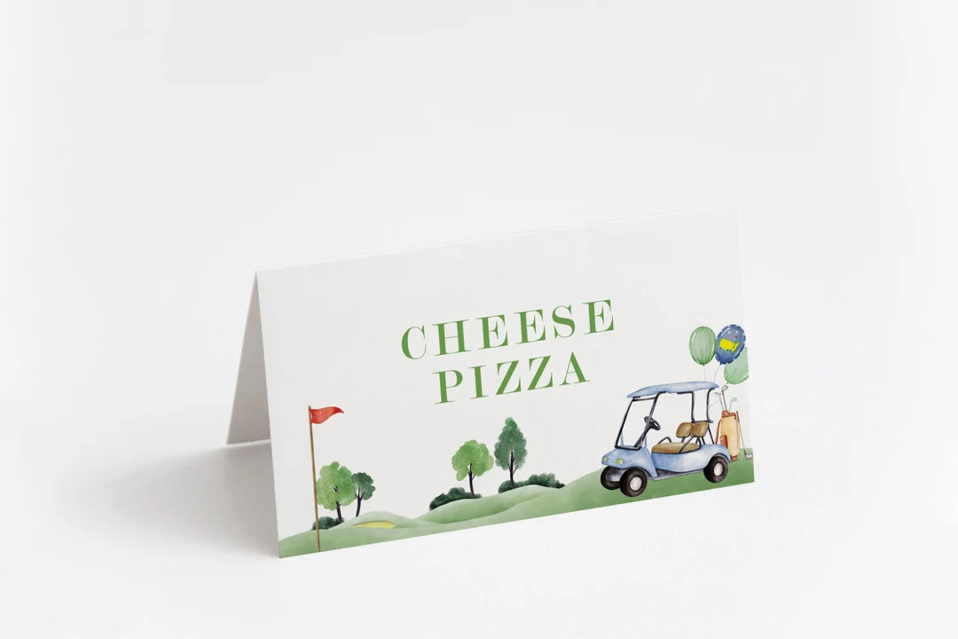 Golf Birthday Food Tents, Hole in One Food Labels, Masters Golf Food Tents, Hole-in-one Party, ED... | Etsy (US)