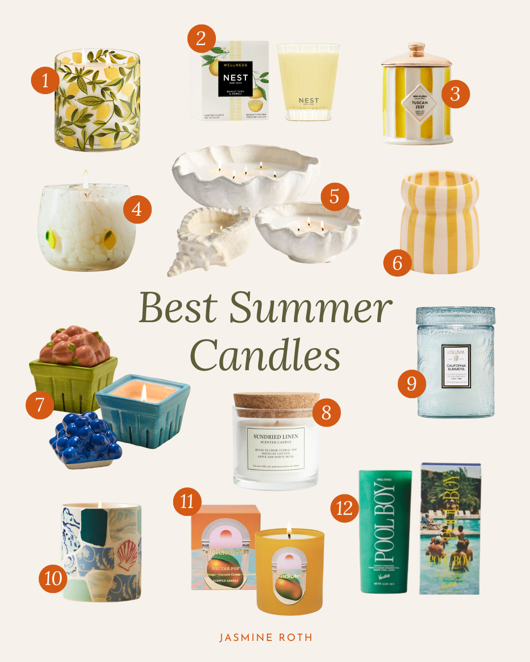 Best Summer Inspired Candles 

 #LTKSummerEdit #LTKU #LTKHome