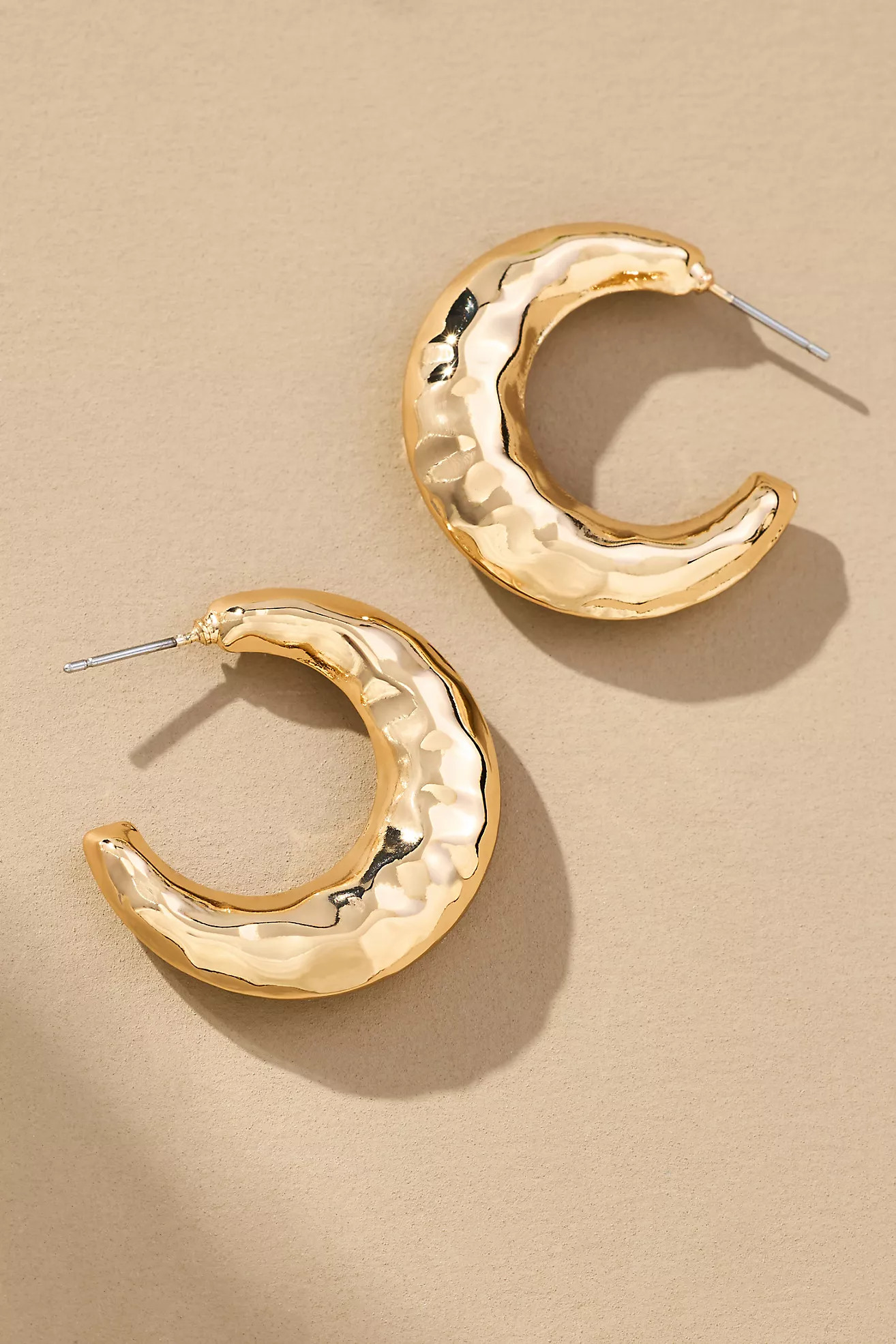 Molten Textured Hoop Earrings | Anthropologie (US)