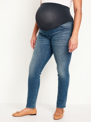 Maternity Full Panel OG Straight Jeans | Old Navy (US)