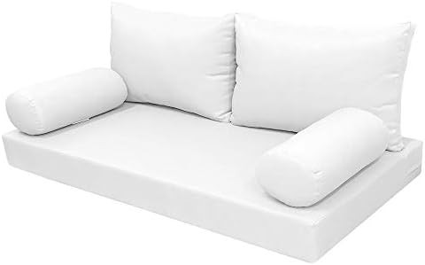 Prolinemax Style2 Crib Size 5PC Knife Edge Outdoor Daybed Mattress Cushion Bolster Pillow Complet... | Amazon (US)