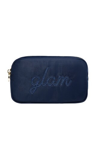 "glam" Embroidered Small Pouch in Sapphire | Revolve Clothing (Global)