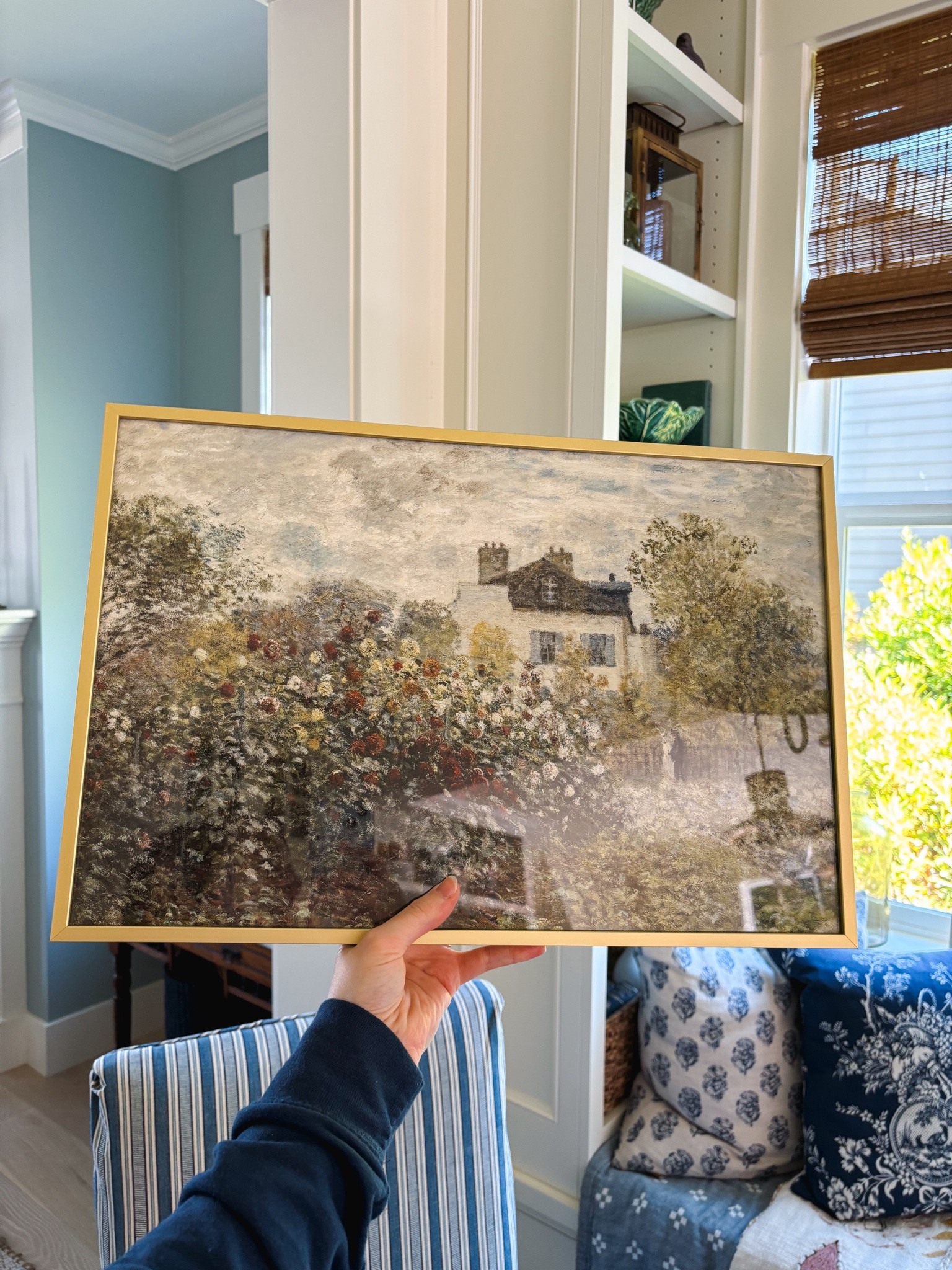 Garden art print on textured paper and gold metal picture frame 

#LTKSeasonal #LTKStyleTip #LTKHome