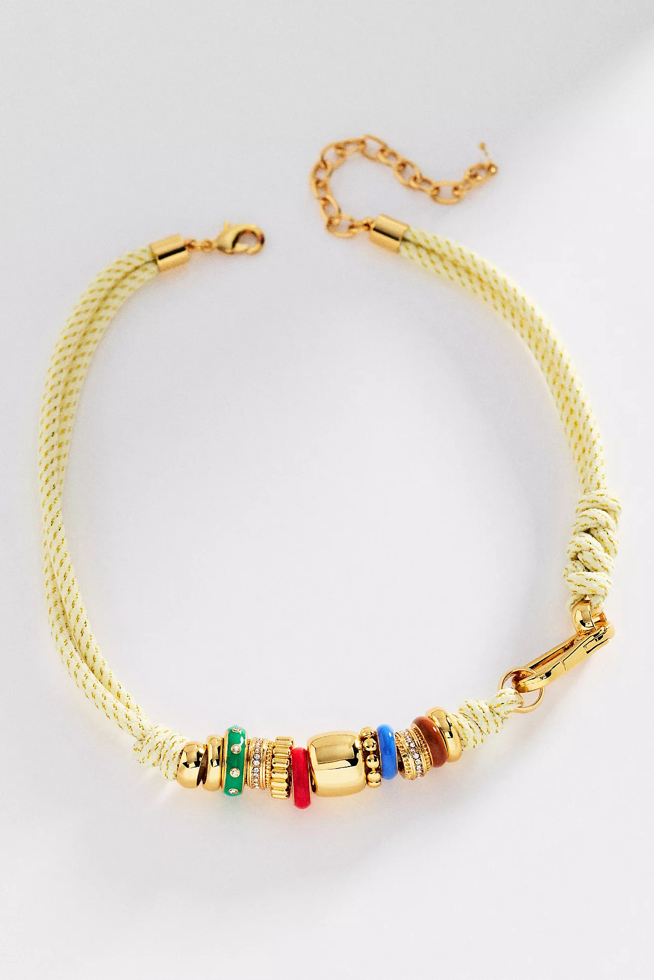 Donut Beaded Cord Necklace | Anthropologie (US)