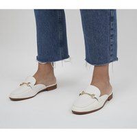 Office Filters Snaffle Loafer Mules OFF WHITE LEATHER | OFFICE London (UK)