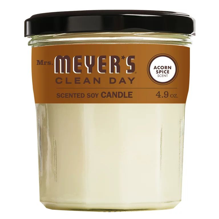 Mrs. Meyer's Clean Day Scented Soy Candle, Acorn Spice Scent, 4.9 ounce candle | Walmart (US)