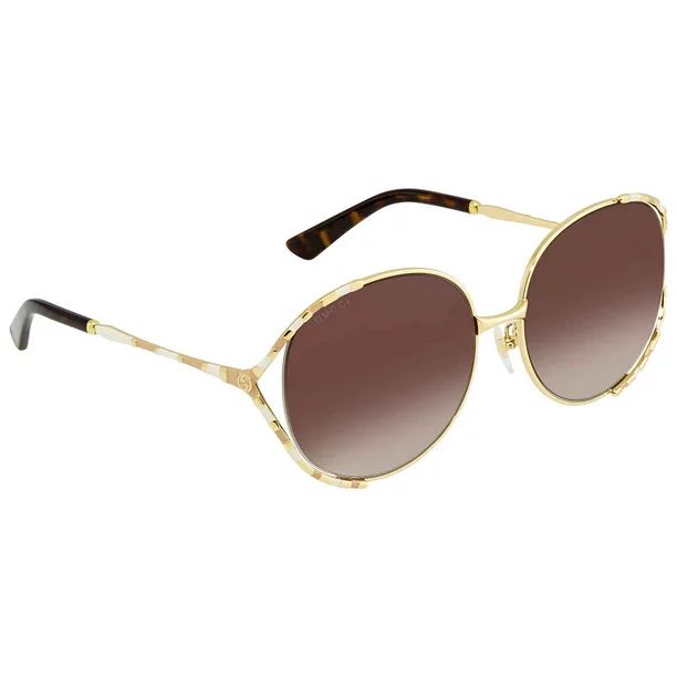 Gucci Brown Gradient Oval Sunglasses GG0595S 004 59 - Walmart.com | Walmart (US)
